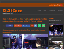 Tablet Screenshot of djkozz.com